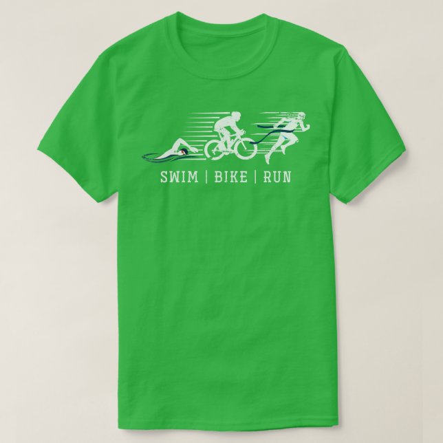 Camiseta Triatleta Triathlon Natação Bike Run (Frente do Design)