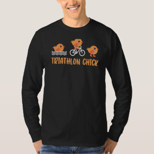Camiseta Triatleta Triatleta de Natação de Bike com Pintinh