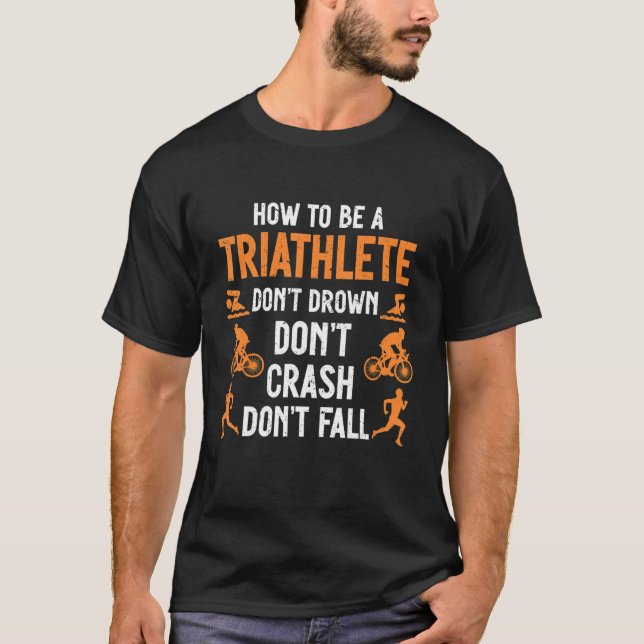 Camiseta Triatleta Triatleta Não se Afogue Não Cr (Frente)