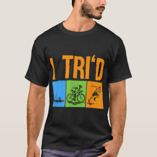 Camiseta Triatletas Design do Funny Triathlon Men Natação d