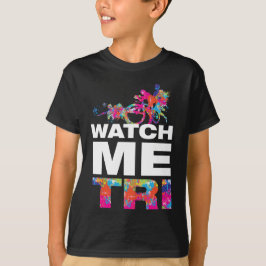 Camiseta Triatlo Inspirador Legal Roupa Pintada Colorida Cr