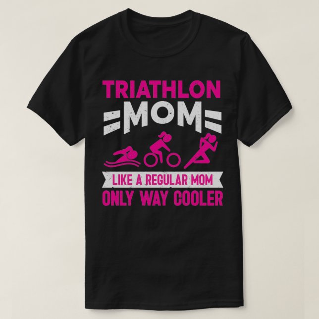 Camiseta Triatlon Triathlete Triathlon Mãe (Frente do Design)