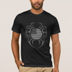 Camiseta Tribal americano (preto & branco)