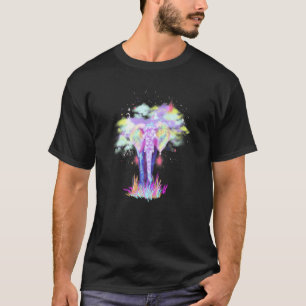 Camiseta Tribal Colorida Elefante-Roxo