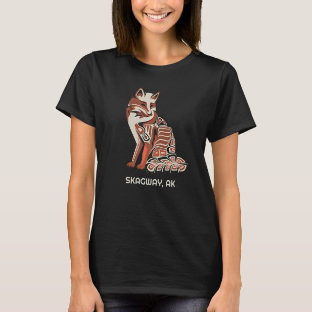 Camiseta Tribal Fox Skagway Ak Native Indian American Haida (Frente)
