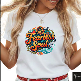Camiseta Tribal Geometric Fearless Soul Fire Water
