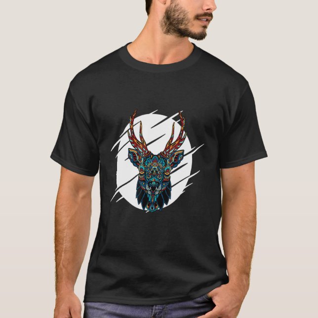 Camiseta Tribal Moose Head (Frente)