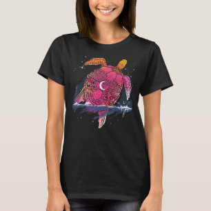 Camiseta Tribal Sea Crescent Moon Ocean Animal Maori Turtle