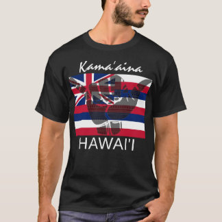Camiseta TRIBAL SHAKA (HANG LOOSE) Kamaāina HI FLAG BG