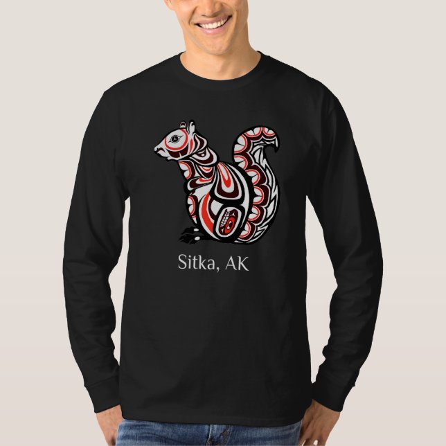 Camiseta Tribal Squirrel Sitka Alaska Native American Haida (Frente)