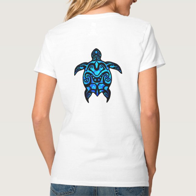 Camiseta Tribal Turtle Hibiscus (Verso)
