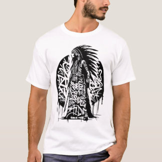 Camiseta Tribal Urban Shaman Graffiti T-Shirt . Street Art.