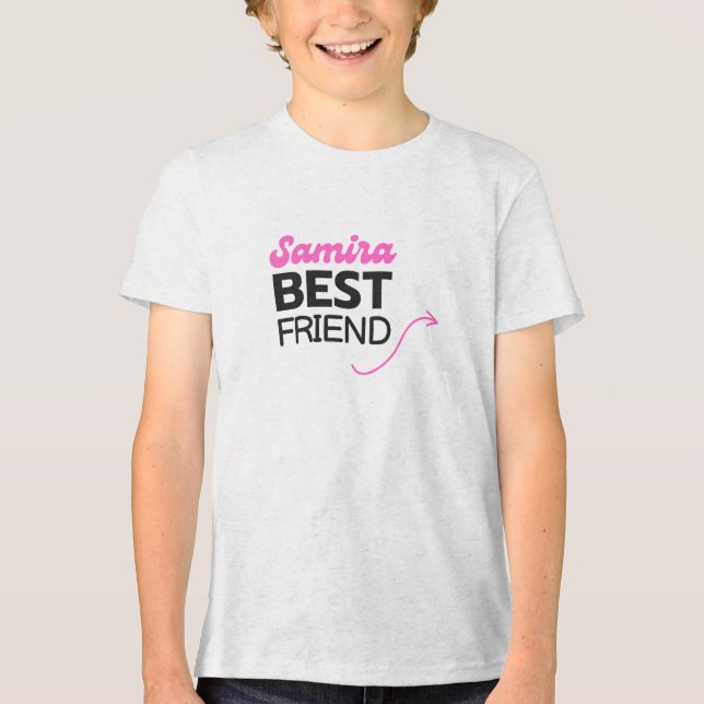 Camiseta Triblend para jovens Bella+Canvas - Suave (Frente)