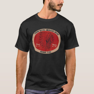 Camiseta Tribo ABENAKI Nativo Americano Índio Retro 50's Vi
