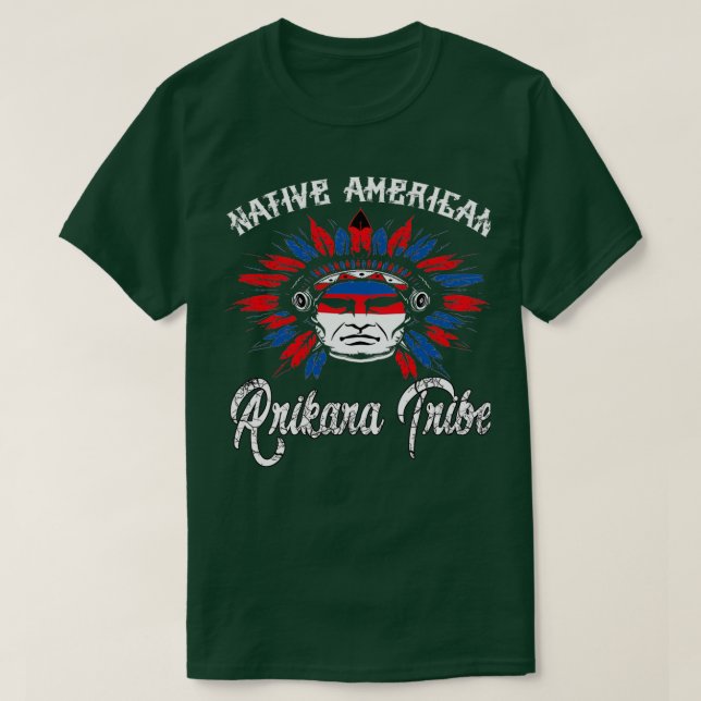 Camiseta Tribo Arikara Americana Nativa 1 (Frente do Design)