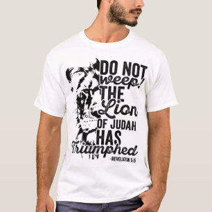 Camiseta Tribo da Bíblia de Revelação do Leão Cristão Judah