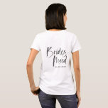 Camiseta Tribo de Brigada Bridesmaid, solteira moderna<br><div class="desc">Tribo de noiva da equipe,  roupas modernas de solteira da Bridesmaid. A tipografia moderna de cor-de-água tinta garante que você estará estagnada nesta coleção de coordenação.</div>