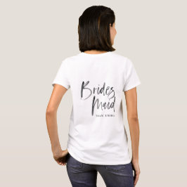 Camiseta Tribo de Brigada Bridesmaid, solteira moderna