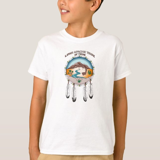 Camiseta Tribo de Lipan Apache de t-shirt básico do Hanes (Frente)