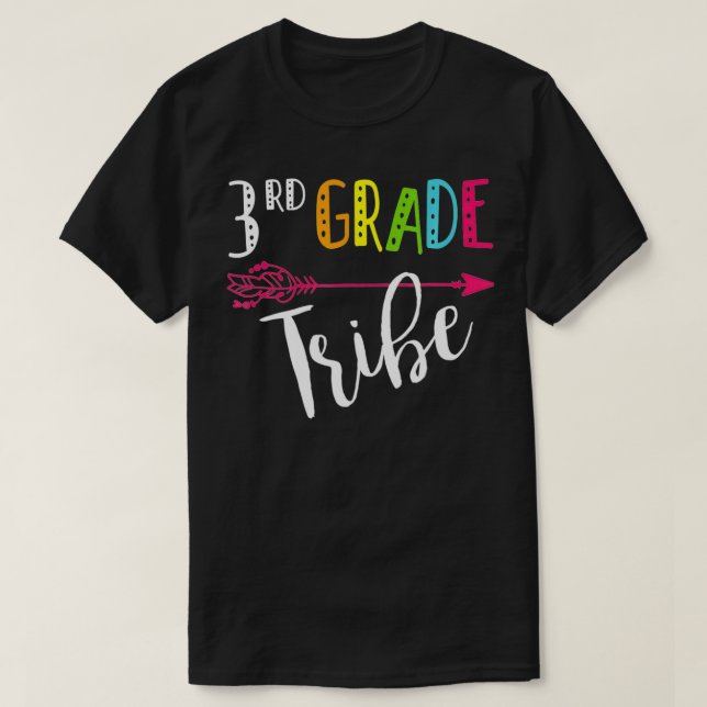 Camiseta Tribo De Professores Do 3º Ano Da Equipe De Volta  (Frente do Design)