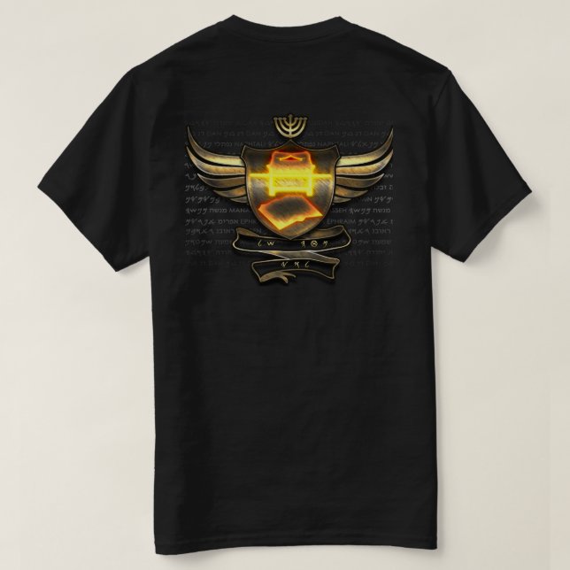 Camiseta Tribo de t-shirt do sinal de Levi (homens) (Verso do Design)