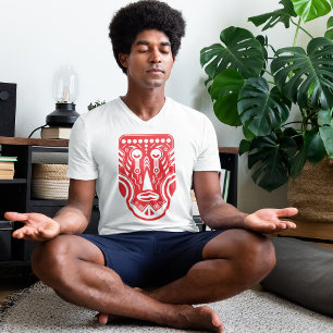 Camiseta Tribo do Ornamento Vermelho
