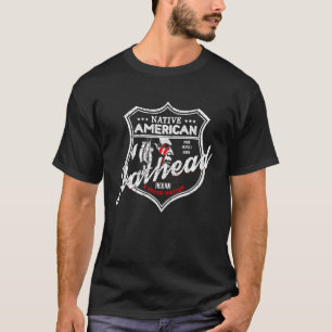 Camiseta tribo flaad Orgulho Forte Indígena Americana Nativ