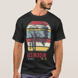 Camiseta Tribo Indígena Indígena Assiniboine Americana Resp
