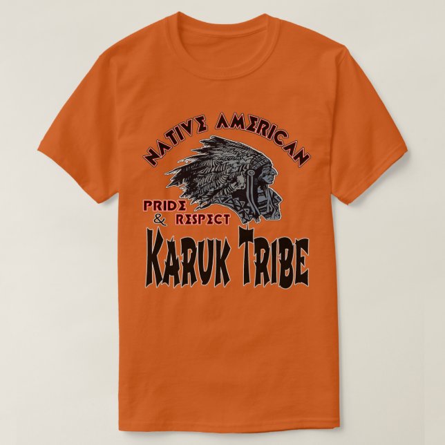 Camiseta Tribo Karuk Nativo Americano  (Frente do Design)