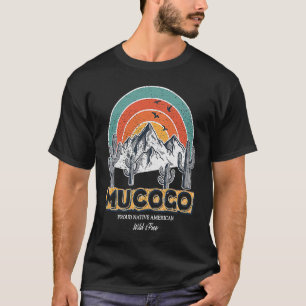 Camiseta Tribo Mucogo Orgulho Indiano Nativo Americano Retr