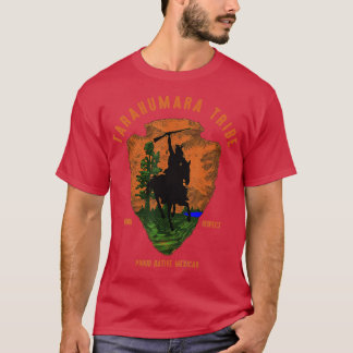 Camiseta Tribo Tarahumara Nativo do Índio Mexicano Retroati