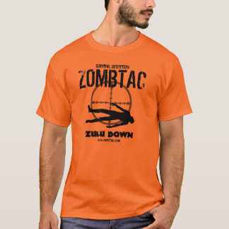 Camiseta Tribo Zulu tático do zombi "para baixo! "
