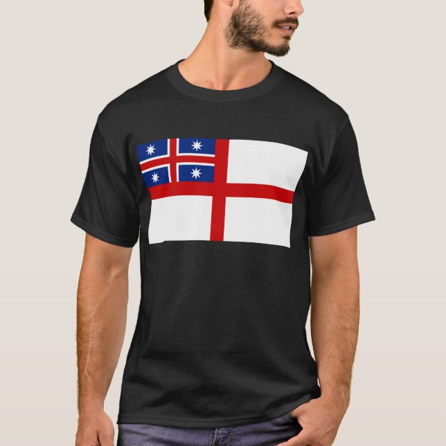 Camiseta Tribos unidos da bandeira de Nova Zelândia (1834) (Frente)