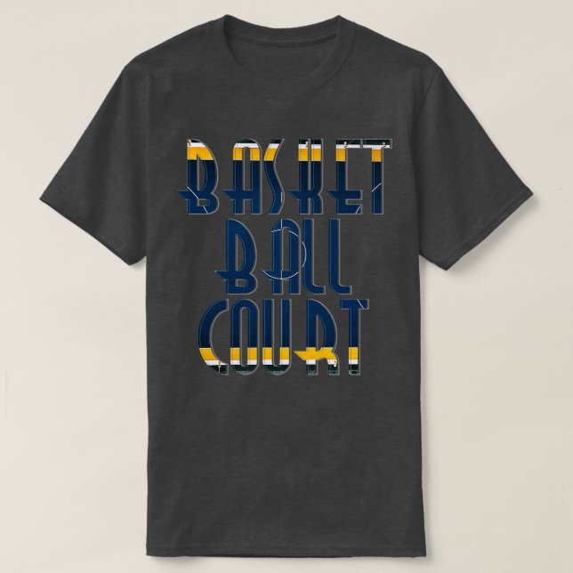 CAMISETA TRIBUNAL DE BOLA BASKET (Frente do Design)