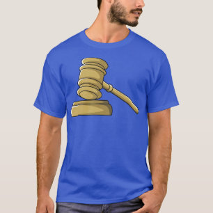 Camiseta Tribunal Gavel Juiz do Tribunal Juris Juristas