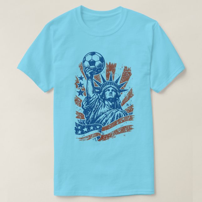 Camiseta Tributo à Bandeira do Futebol da Liberdade (Frente do Design)