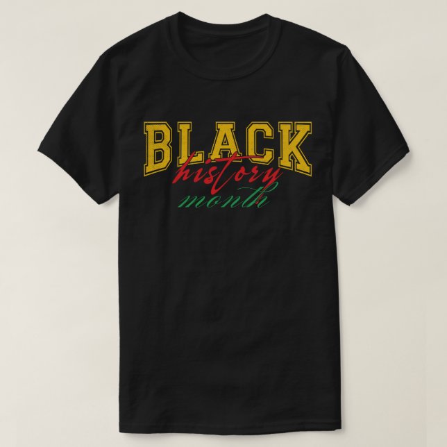 Camiseta Tributo ao Mês da História Negra (Frente do Design)
