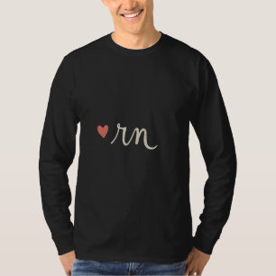 Camiseta Tributo de Amor Apaixonado da Enfermeira RM do Cor