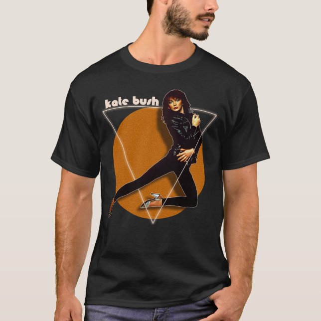 Camiseta Tributo de Cantor de Música do Estilo Kate Bush 80 (Frente)