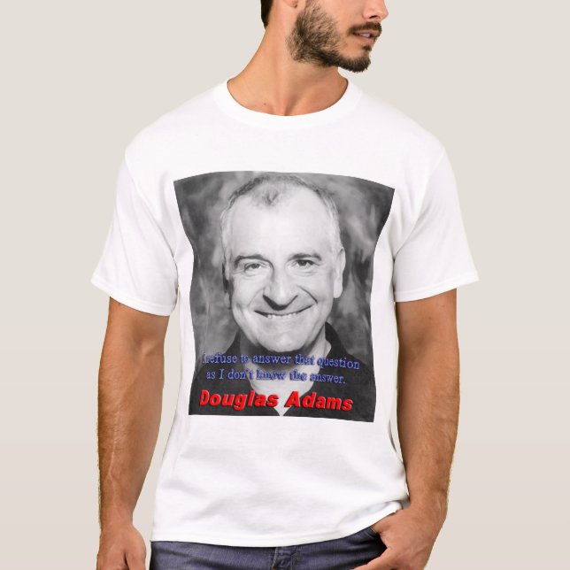 Camiseta Tributo de Douglas Adams (Frente)