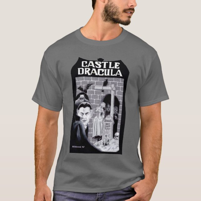 Camiseta Tributo de Dracula do castelo (Frente)