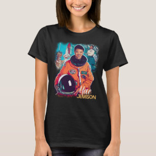 Camiseta tributo Mae Jemison, história negra, astronauta