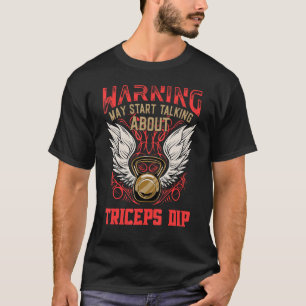 Camiseta Triceps Dip Workout Humor Gym Malhação Health