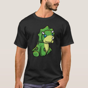 Camiseta Tricerátops Animais Enchidos Dinossaur Dino Kids