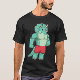 Camiseta Triceratops como Fisiculturista no Fisiculturismo