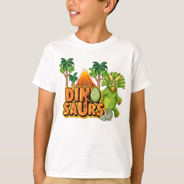 Camiseta Triceratops Dinossauro (Frente)
