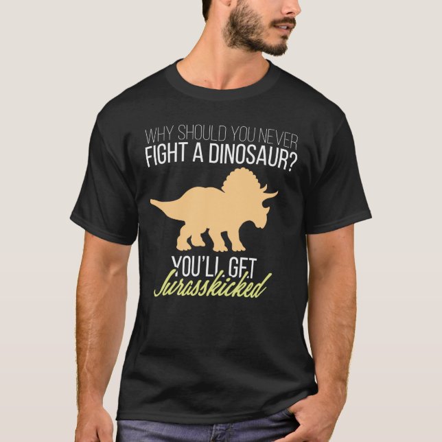 Camiseta Tricerátops Dinossauro Jurasschou (Frente)