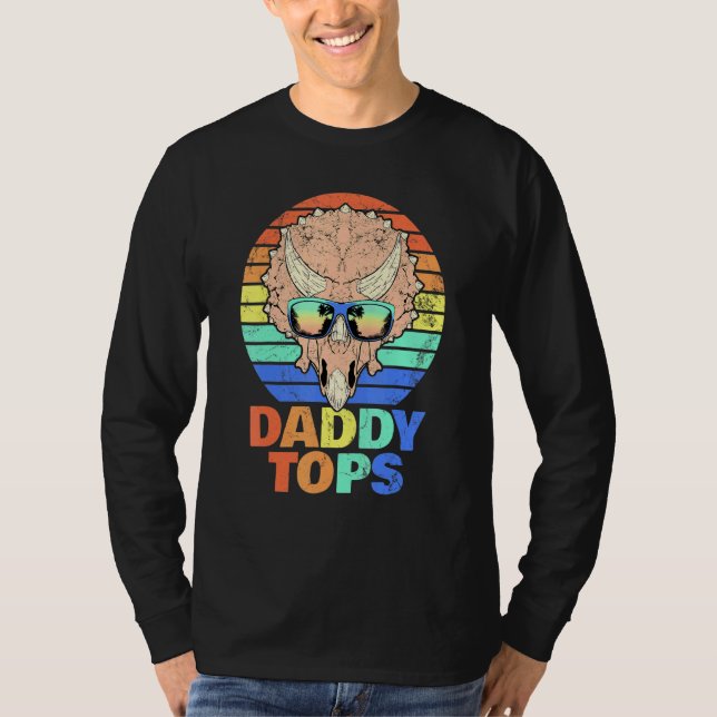 Camiseta Triceratops Papa Fóssil Hunter (Frente)