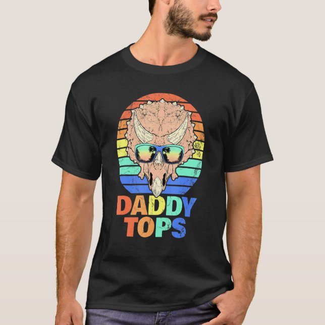 Camiseta Triceratops Papa Fóssil Hunter (Frente)