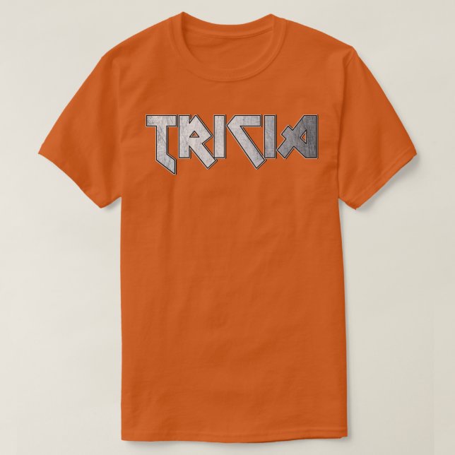 Camiseta Tricia Heavy Metal (Frente do Design)